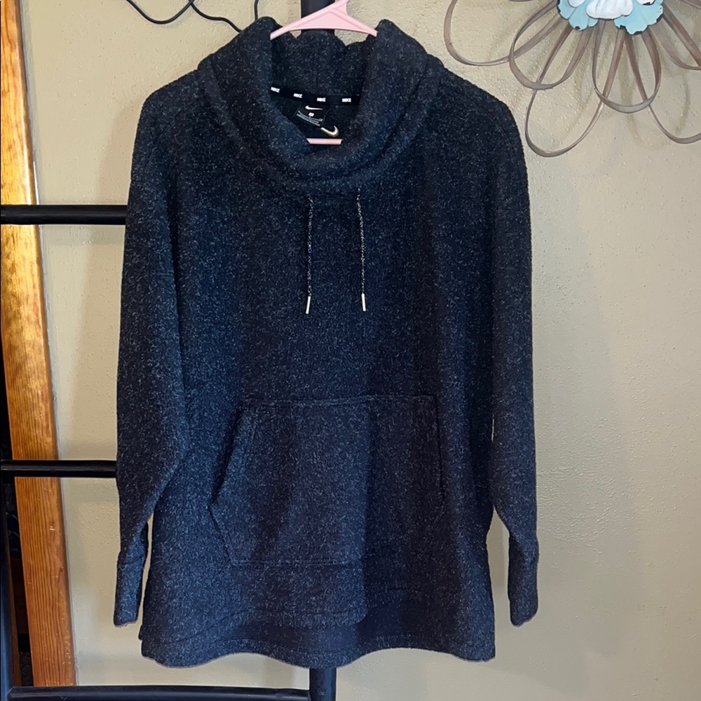 Nike Black Cowl Neck Hoodie